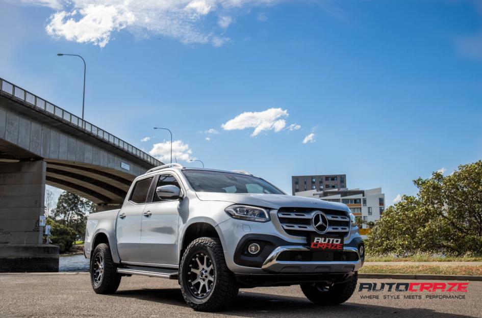 MERCEDES X CLASS ADDICT MATTE BLACK MACHINED FACE